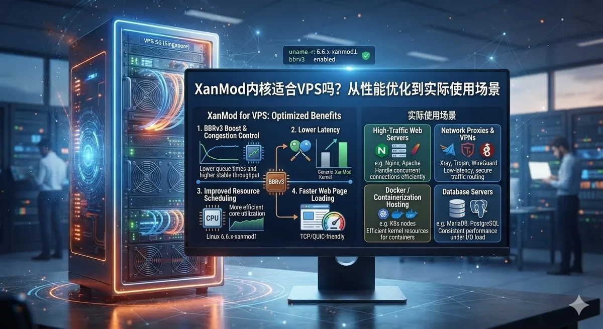 XanMod内核适合VPS吗？从性能优化到实际使用场景